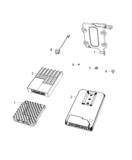 2019 Chrysler Pacifica Amplifier Diagram for 68338770AD
