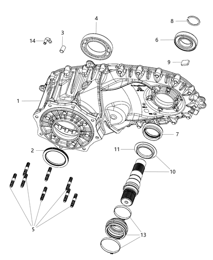 2019 Ram 3500 Front Case & Related Parts Diagram 3