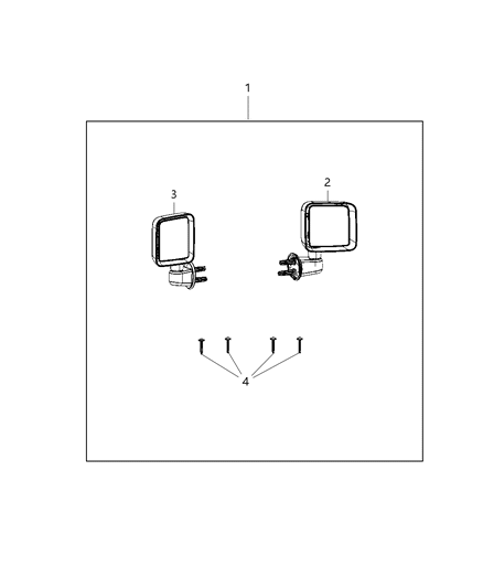 2013 Jeep Wrangler Mirror Kit - Manual Diagram