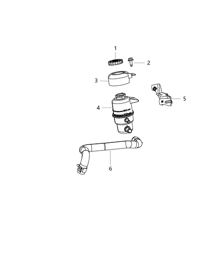 2016 Jeep Patriot Power Steering Reservoir Diagram