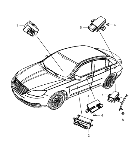 2014 Dodge Avenger Modules Diagram