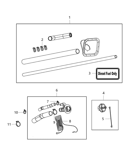 2012 Ram 3500 Cab Chassis Fuel Tank Filler Tube Diagram