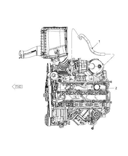 2009 Dodge Nitro Crankcase Ventilation Diagram 1