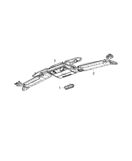 2018 Dodge Grand Caravan Module, Rain Sensor & Garage Opener Diagram