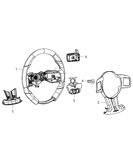 2012 Dodge Challenger Wheel-Steering Diagram for 1XX24XDVAA