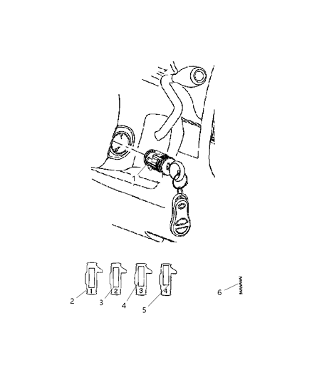 2008 Dodge Ram 5500 Ignition Lock Cylinder Diagram