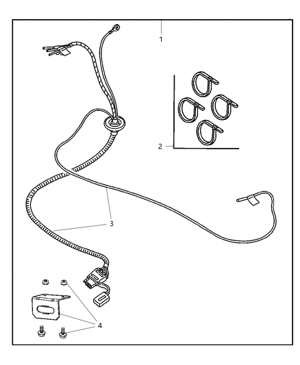 2002 Dodge Dakota Wiring Kit - Trailer Tow Diagram 1