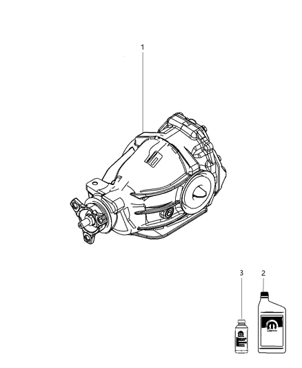 2009 Chrysler 300 Front & Rear Axle Assembly Diagram 1