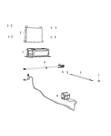 2016 Dodge Dart Multi Media Diagram for 68283559AA