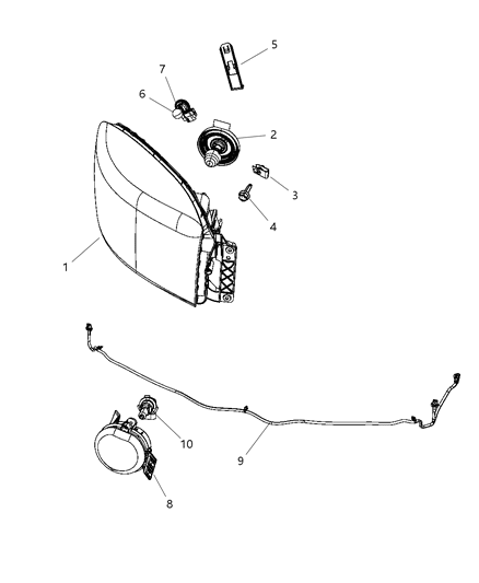 2011 Ram 3500 Lamps, Front Diagram