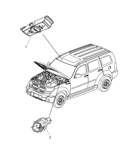 2011 Jeep Liberty Switches Body Diagram