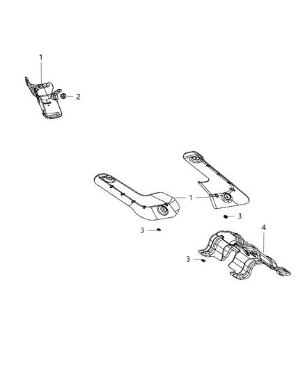 2009 Chrysler 300 Exhaust System Heat Shield Diagram