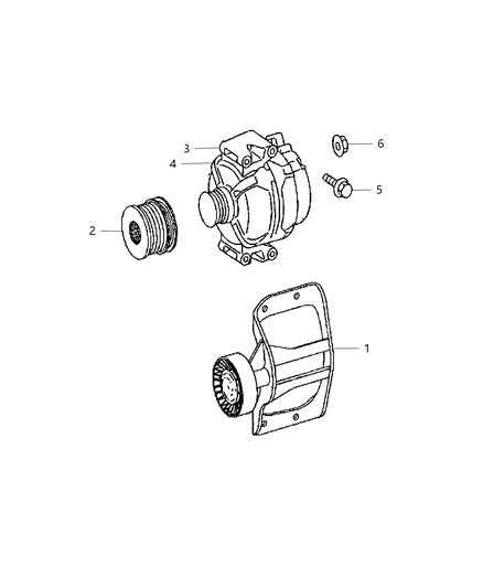 2007 Dodge Sprinter 2500 ALTERNATR-Engine Diagram for R4801250AD