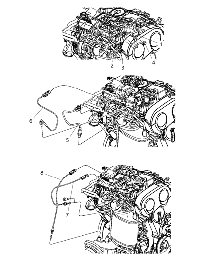 2009 Jeep Patriot Oxygen Sensors & Temperature Diagram