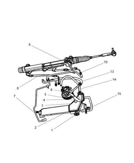 2006 Jeep Commander Power Steering Hose Diagram 2