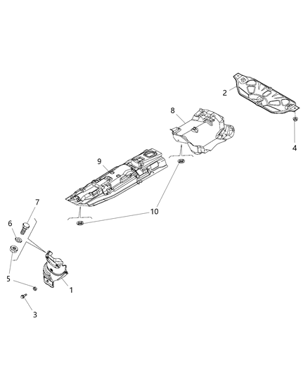 2019 Jeep Renegade Exhaust Heat Shield Diagram