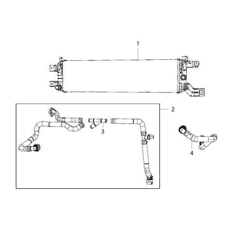 Radiator-Battery Diagram for 68510722AA