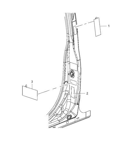 2014 Ram C/V B Pillar Diagram