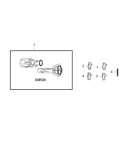 2013 Jeep Wrangler Ignition Lock Cylinder Diagram