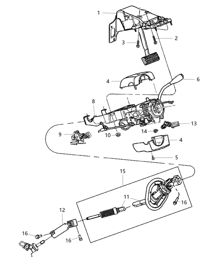 2014 Ram 3500 Cab Chassis Steering Column Diagram