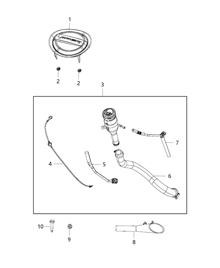 2017 Dodge Viper Fuel Filler Tube Diagram