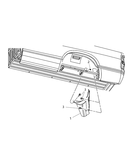 2009 Dodge Ram 2500 Rear Wheelhouse Shields Diagram