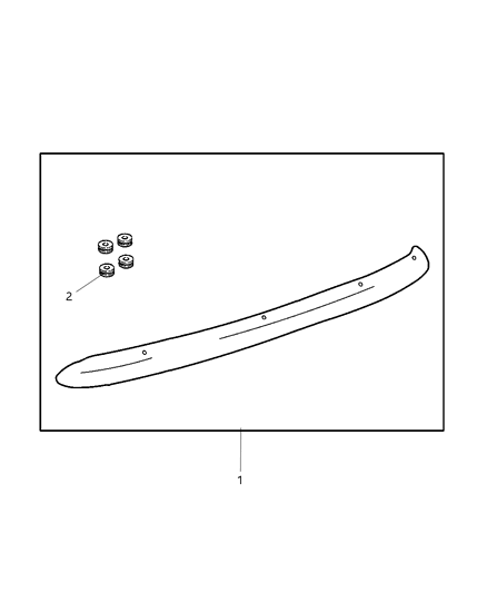 2000 Dodge Dakota Shield Kit - Air Front Diagram