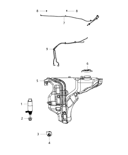 2015 Dodge Durango Front Washer System Diagram