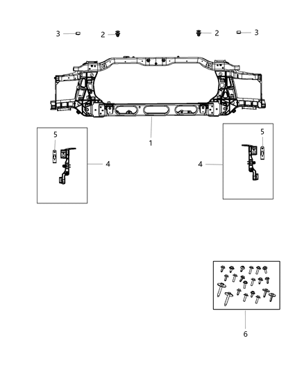 2012 Ram 2500 Radiator Support Diagram