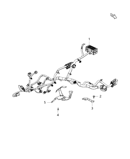 2019 Jeep Cherokee Transmission Diagram for 68347455AB