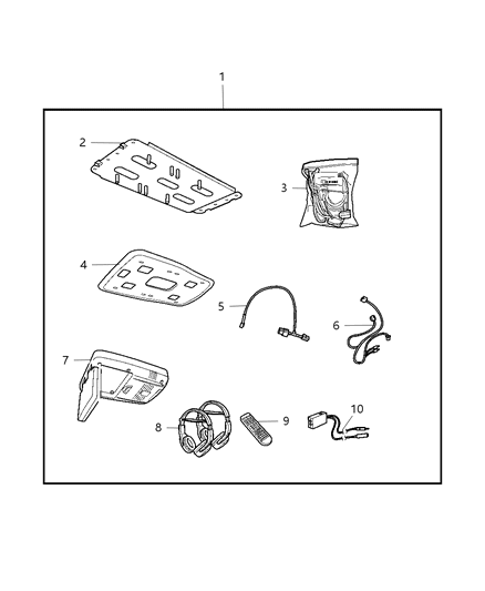 2007 Dodge Nitro Video Entertainment System Diagram