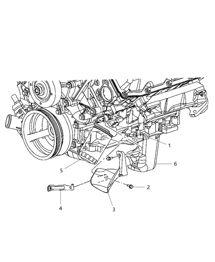 2006 Jeep Liberty Engine Oil Splash Guard Diagram