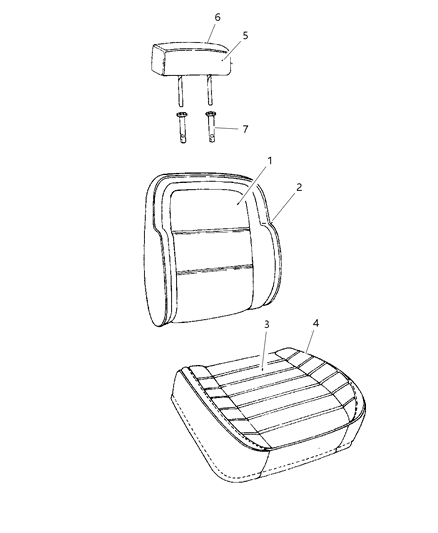 1998 Jeep Grand Cherokee Front Seat Diagram 1