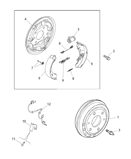 2015 Ram ProMaster City ADJUSTER-Brake Diagram for 68261718AA