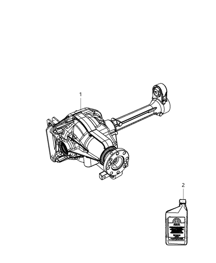 2009 Dodge Nitro Axle Assembly, Front Diagram