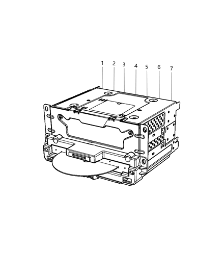 2011 Dodge Journey Radio-Multi Media Diagram for 5064546AL