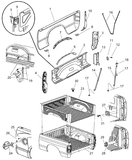 2006 Dodge Ram 1500 Quarter Panel Diagram