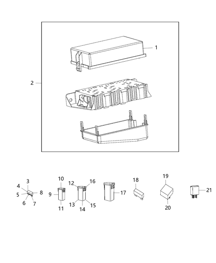 2014 Dodge Durango Power Distribution Center Diagram