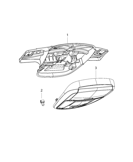 2020 Dodge Charger Overhead Diagram for 5PL42DX9AD