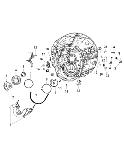 SEPARATOR-TRANSMISSION OIL Diagram for 68330588AB