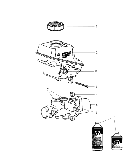 2010 Dodge Charger Master Cylinder Diagram