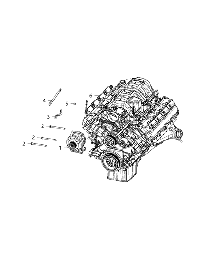 2020 Dodge Charger Generator/Alternator & Related Parts Diagram 2