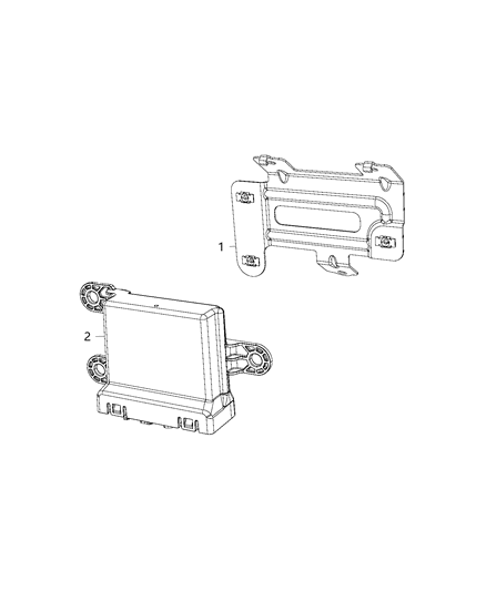 2018 Ram 1500 Module, Gateway Diagram