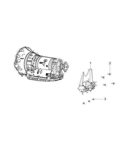 2015 Ram 1500 Transmission Support Diagram 3