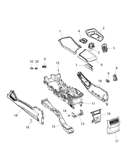 2020 Dodge Challenger Connector-Hub Diagram for 68294075AC