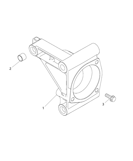 2015 Ram ProMaster City Front Axle Shaft Support Diagram