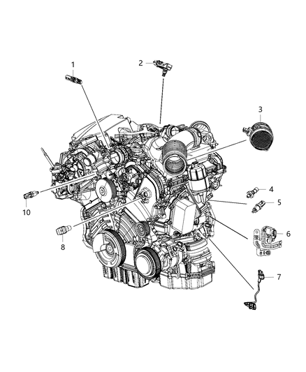 2014 Ram 1500 Sensors, Engine Diagram 1