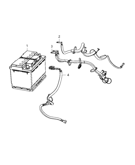 2012 Dodge Dart Battery Negative Wiring Diagram for 68187849AA