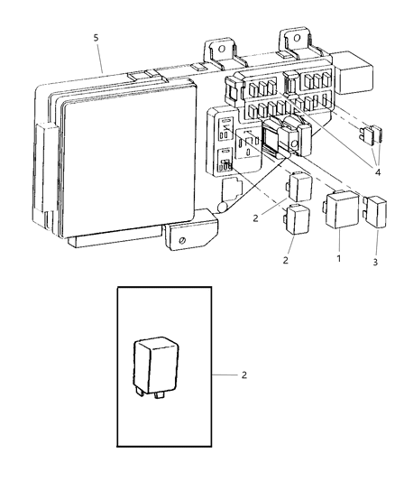 2000 Dodge Stratus Relays Diagram