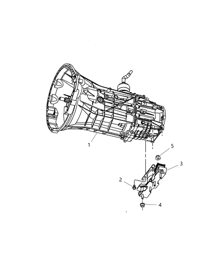 2006 Dodge Ram 1500 Mount, Transmission Diagram 2